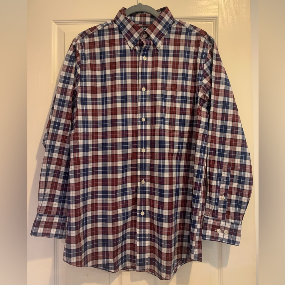 Croft & Barrow 🍎🧵🎒Men’s True Comfort Classic Fit Plaid Woven Button-Down